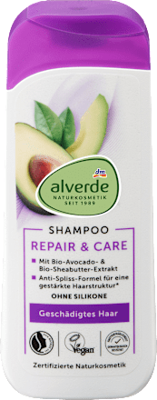 Sampon Repair & Care, igénybevett és töredezett hajra hajra alverde NATURKOSMETIK