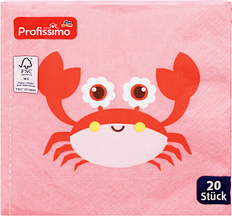Serviette Krabbe, 33x33cm Profissimo