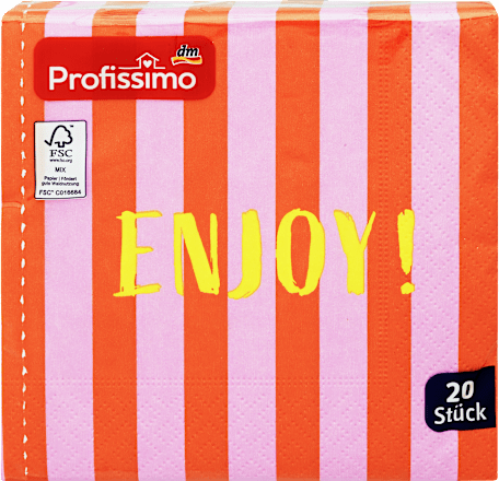Servietten „Enjoy“ 25 x 25 cm Profissimo