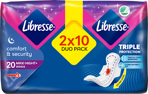 goodnight higijenski ulošci s krilcima – maxi+ goodnight Libresse