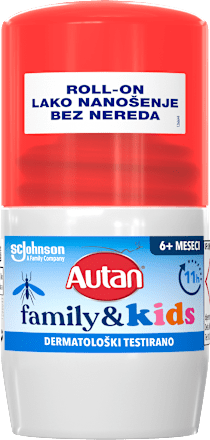 Roll-on repelent family & kids Autan