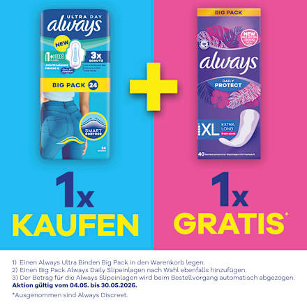 Ultra-Binden Secure Night Extra, Big Pack always