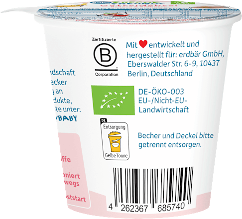 Getreidebrei Banane & Erdbeere ohne Milch ab dem 6. Monat Freche Freunde