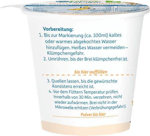 Getreidebrei Milch Grieß & Banane ab dem 6. Monat Freche Freunde
