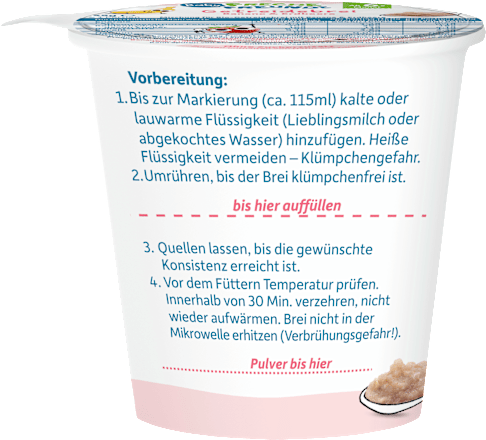 Getreidebrei Banane & Erdbeere ohne Milch ab dem 6. Monat Freche Freunde