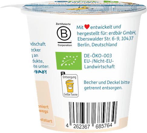 Getreidebrei Milch Grieß & Banane ab dem 6. Monat Freche Freunde