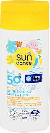 Mlijeko za sunčanje Kids Med Ultra Sensitive, SPF 50+ SUNDANCE