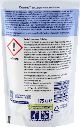 Anticalcare per lavatrice e lavastoviglie Denkmit