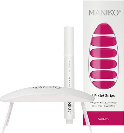 Starterset UV Gel Nagelfolien Raspberry Maniko