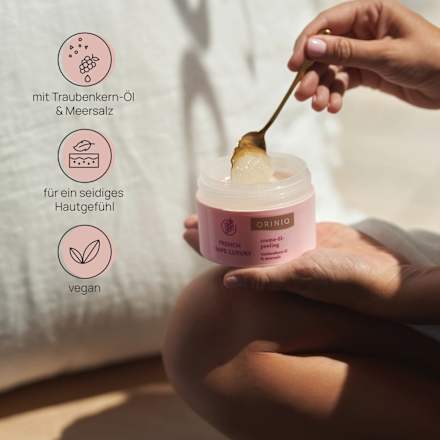 Körperpeeling Creme-Öl-Peeling French Grape Luxury ORINIQ