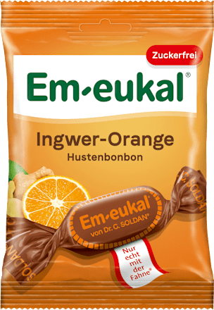 Bonbon, Ingwer-Orange, zuckerfrei Em-eukal