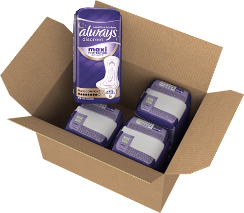 discreet Einlagen Inkontinez Maxi Comfort Vorteilspack (4x12 St) always