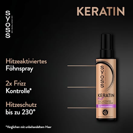 Hitzeschutzspray Keratin Heat syoss