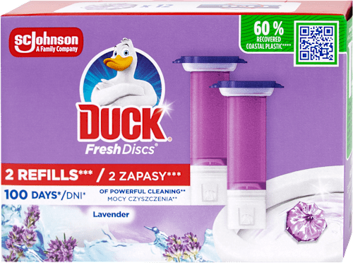 Fresh Discs WC čistič Levandule náplň 2x36 ml DUCK