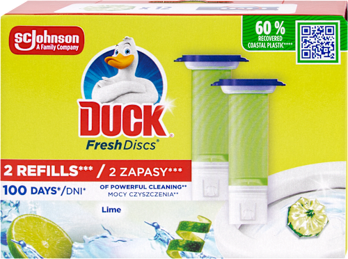 Fresh Discs WC čistič Limetka náplň 2x36 ml DUCK