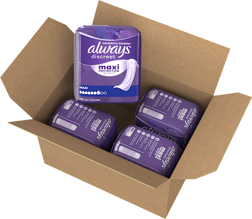 discreet Einlagen Inkontinenz Maxi Vorteilspack (4x12 St) always