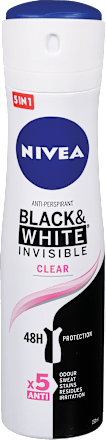 Dezodorant Black & White Invisible Clear NIVEA