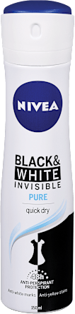 Dezodorant Black & White Invisible Pure NIVEA