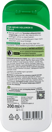 Shampoo Volumen alverde NATURKOSMETIK