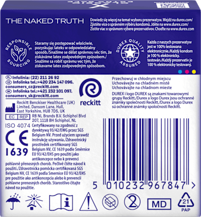 Prezerwatywy lateksowe Extra Safe Durex