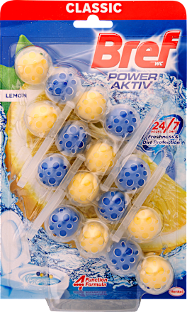 Power Aktiv wc tisztító blokk Lemon (4 x 50g) Bref
