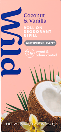 Náplň do guľôčkového antiperspirantu Coconut & Vanilla  Wild