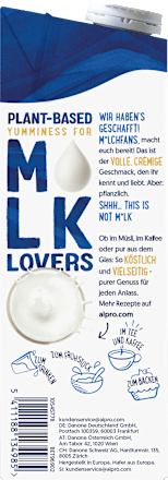 Haferdrink Shhh… This is not Milk 3,5 % alpro