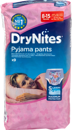 Pyjama Pants Teen (27-57 kg) rosa HUGGIES DryNites