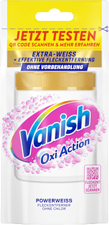 Fleckenentferner Pulver Weiß Vanish Oxi Action