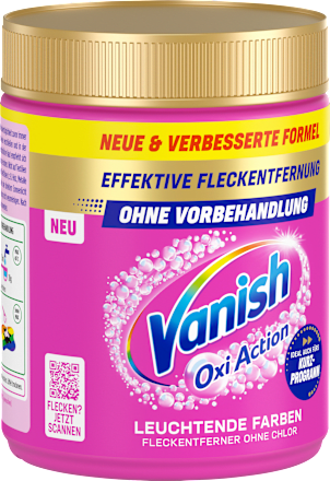 Fleckenentferner Wäsche Booster Pulver Vanish Oxi Action