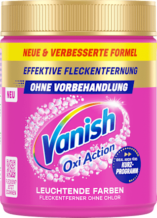 Fleckenentferner Wäsche Booster Pulver Vanish Oxi Action