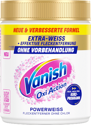 Fleckenentferner Pulver Powerweiß Vanish Oxi Action
