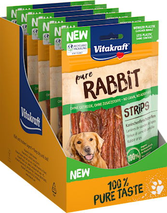 Hundeleckerli pure Rabbit Strips Vitakraft