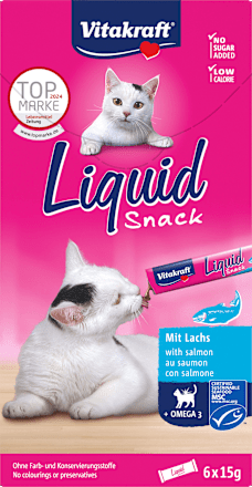 Katzensnack Liquid mit Lachs Vitakraft