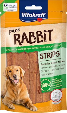 Hundeleckerli pure Rabbit Strips Vitakraft