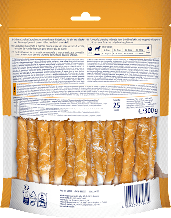 Hunde Kausnack Delicious CHEWS Huhn & Rind Mini Vitakraft