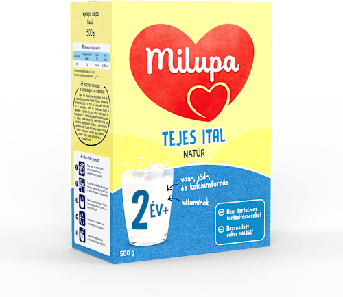 Tejes ital, natúr, 24 hónapos kortól Milupa