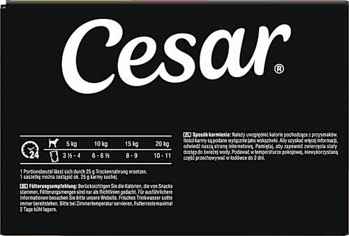 Nassfutter Hund Creations in Sauce, Mulitpack (12x100 g) Cesar