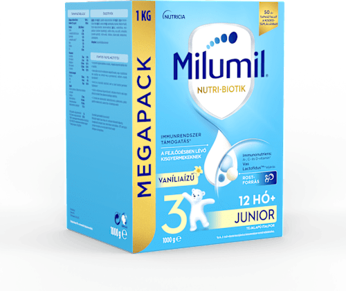 Nutri-Biotik 3 Junior vaníliaízű tejalapú italpor 12 hónapos kortól Milumil