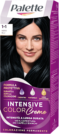 Colorazione permanente INTENSIVE COLOR Creme - Nero blu 1.1 Palette Intensive Color Creme