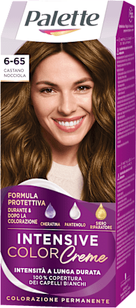 Colorazione permanente INTENSIVE COLOR Creme - Castano nocciola 6.65 Palette Intensive Color Creme