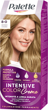 Colorazione permanente INTENSIVE COLOR Creme - Biondo chiaro 8.0 Palette Intensive Color Creme