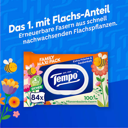 Feuchtes Toilettenpapier Family Maxi Pack  Tempo