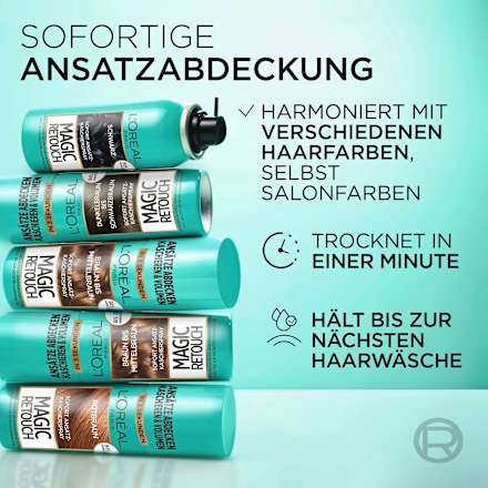 Ansatzspray  Dunkelbraun bis Schwarzbraun L'ORÉAL PARiS MAGIC RETOUCH