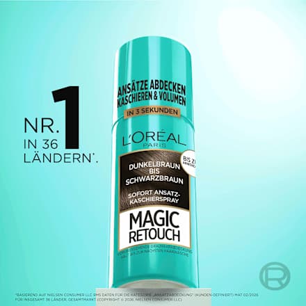 Ansatzspray  Dunkelbraun bis Schwarzbraun L'ORÉAL PARiS MAGIC RETOUCH