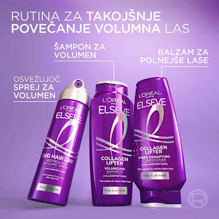 Osvežilni sprej za volumen Collagen Lifter L'ORÉAL PARiS ELSEVE