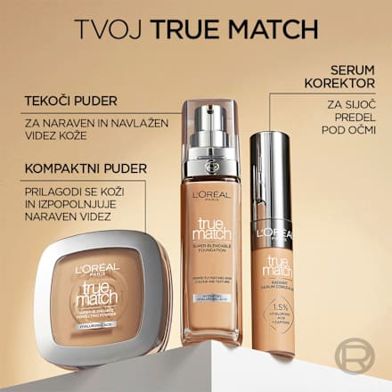 Tekoči puder True Match, 2N Vanilla L'ORÉAL PARiS