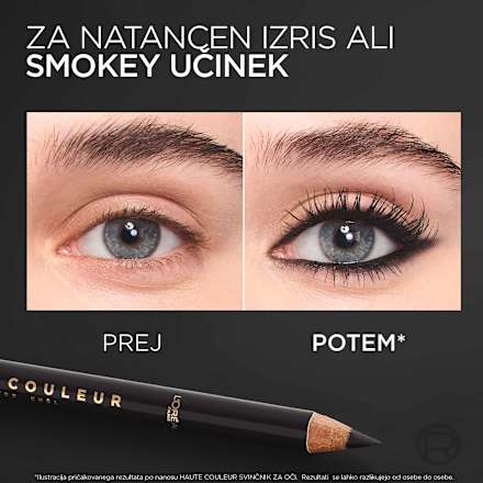 Črtalo za oči Haute Couleur Khol, 110 Noir Silk	 L'ORÉAL PARiS