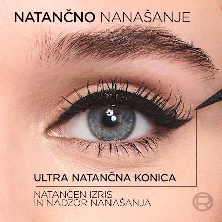 Tekoče črtalo za oči Haute Precision, 010 Noir Silk L'ORÉAL PARiS