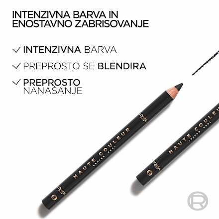 Črtalo za oči Haute Couleur Khol, 110 Noir Silk	 L'ORÉAL PARiS